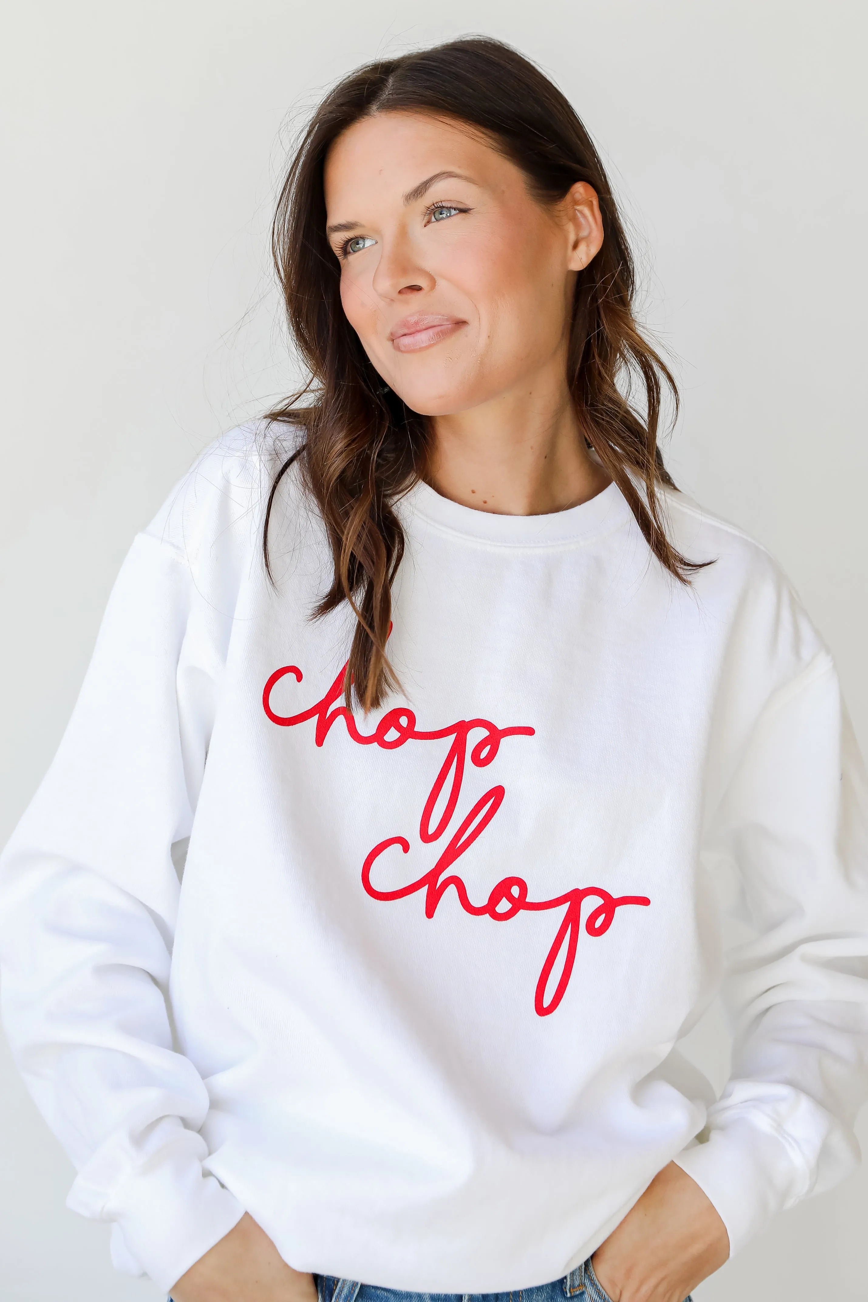 Chop Chop Script Sweatshirt