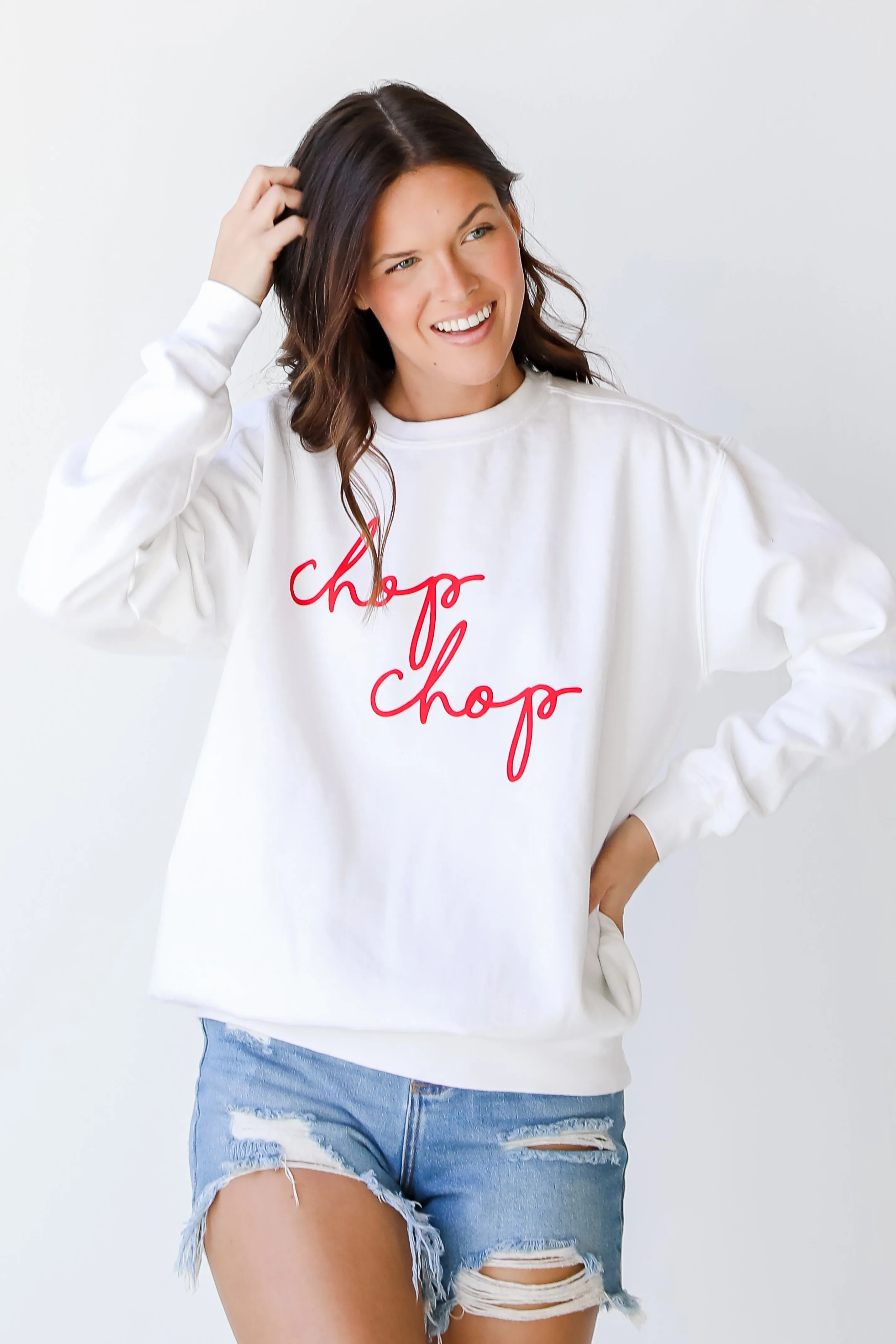 Chop Chop Script Sweatshirt