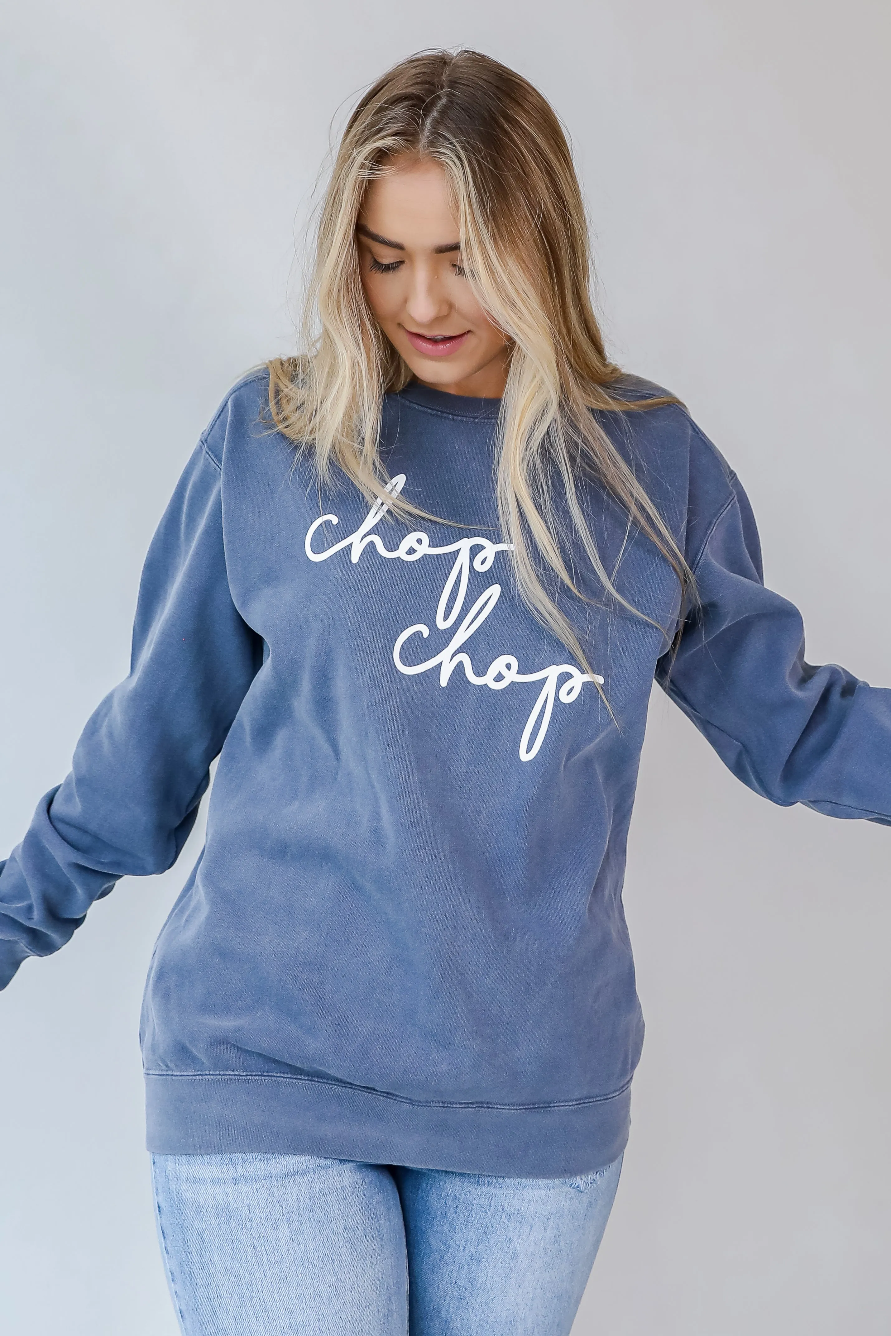 Chop Chop Script Sweatshirt