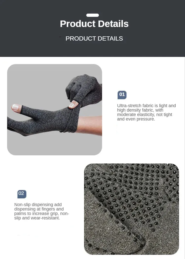 Compression Arthritis Gloves – Wrist Support for Stroke Recovery & Pain Relief