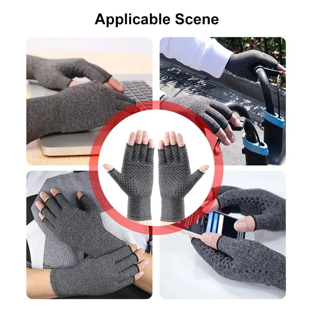 Compression Arthritis Gloves Wrist Support Joint Pain Relief Hand Brace Compression Gloves Therapy Wristband Cycling Gloves