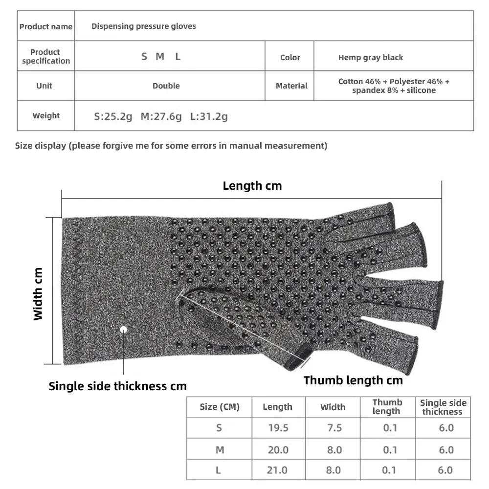 Compression Arthritis Gloves Wrist Support Joint Pain Relief Hand Brace Compression Gloves Therapy Wristband Cycling Gloves