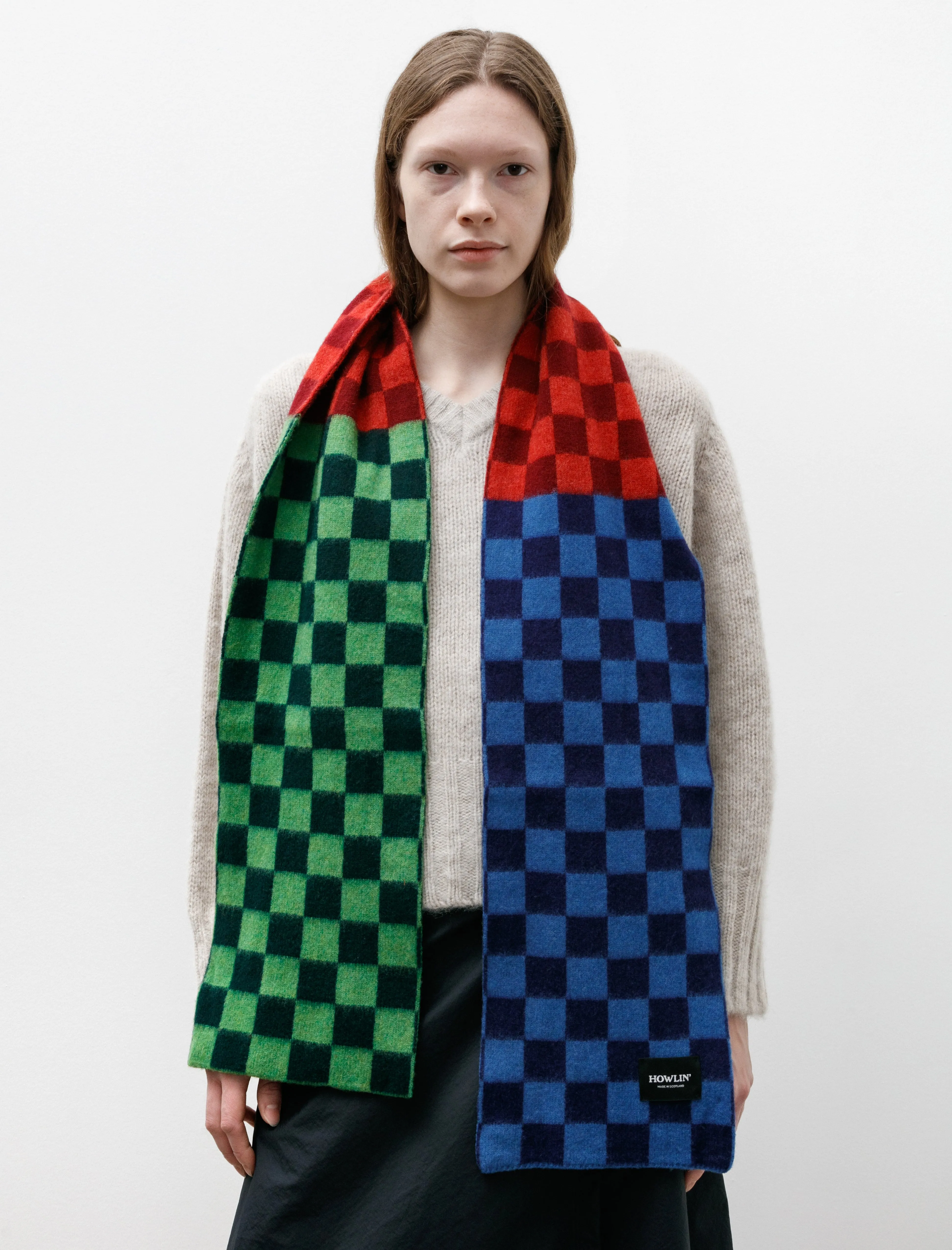 Cosmic Checkerboard Scarf Forest