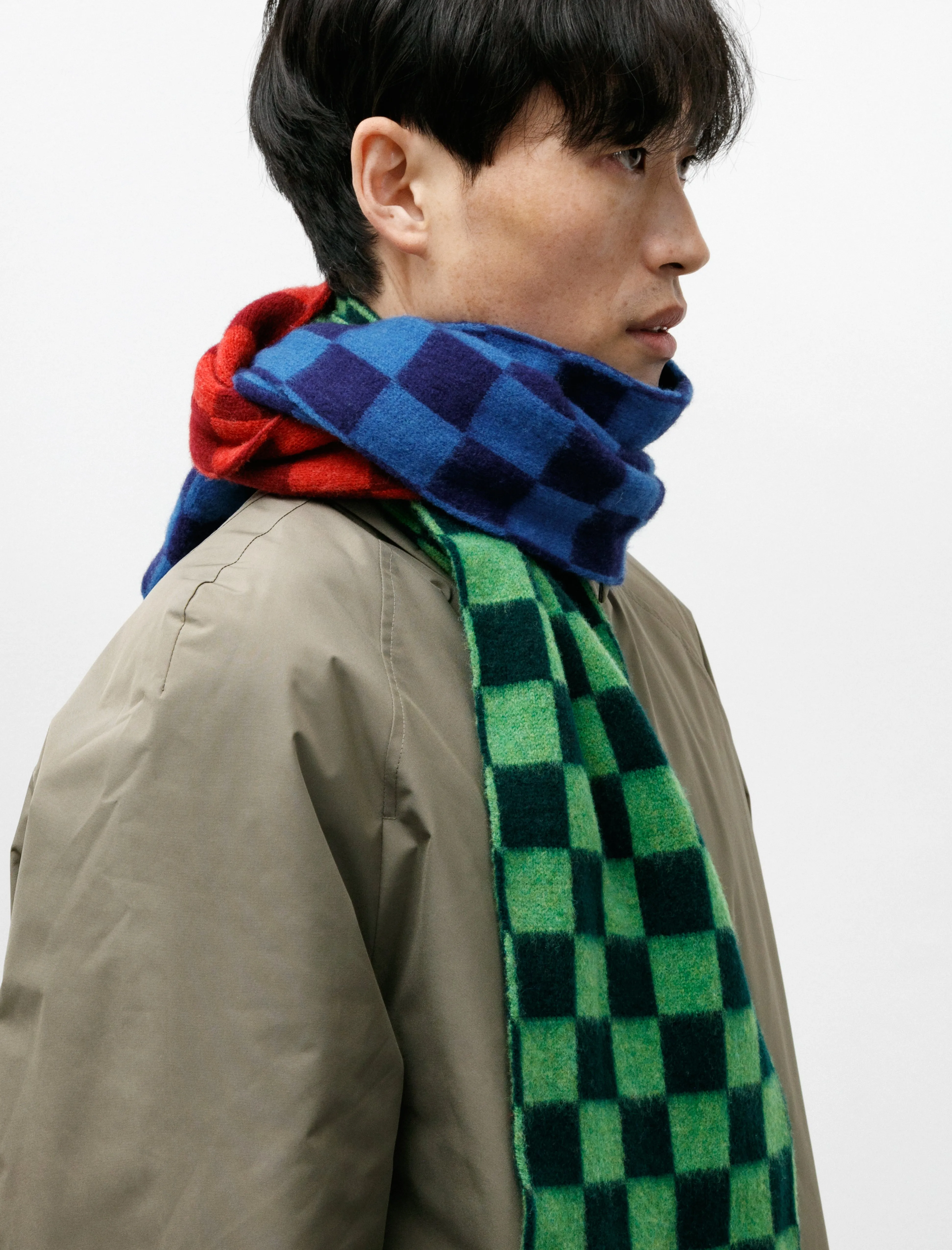 Cosmic Checkerboard Scarf Forest