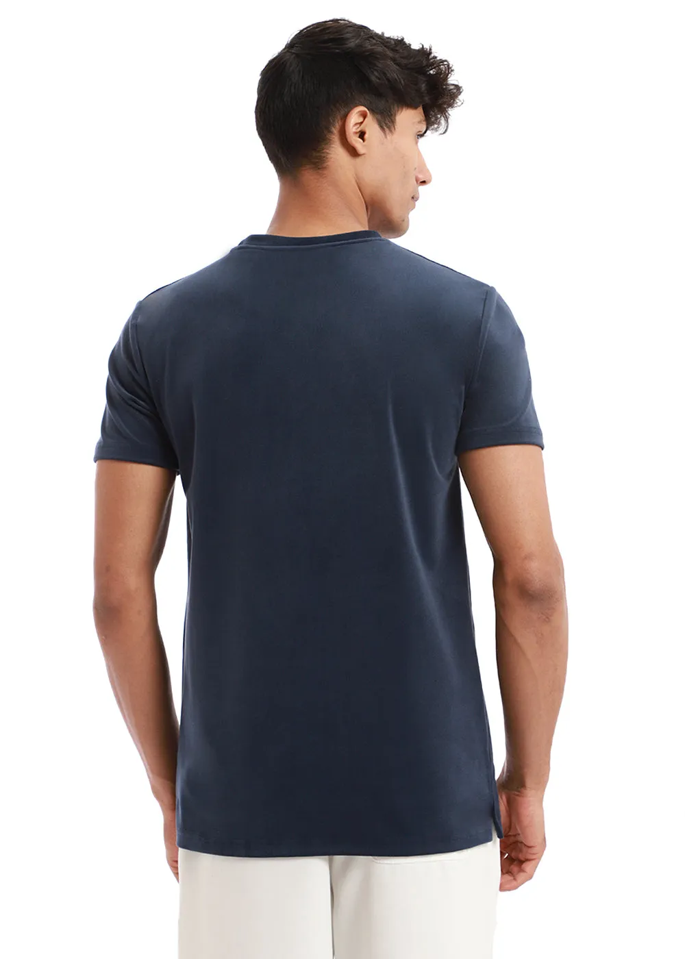 Dark Blue Suede T-shirt