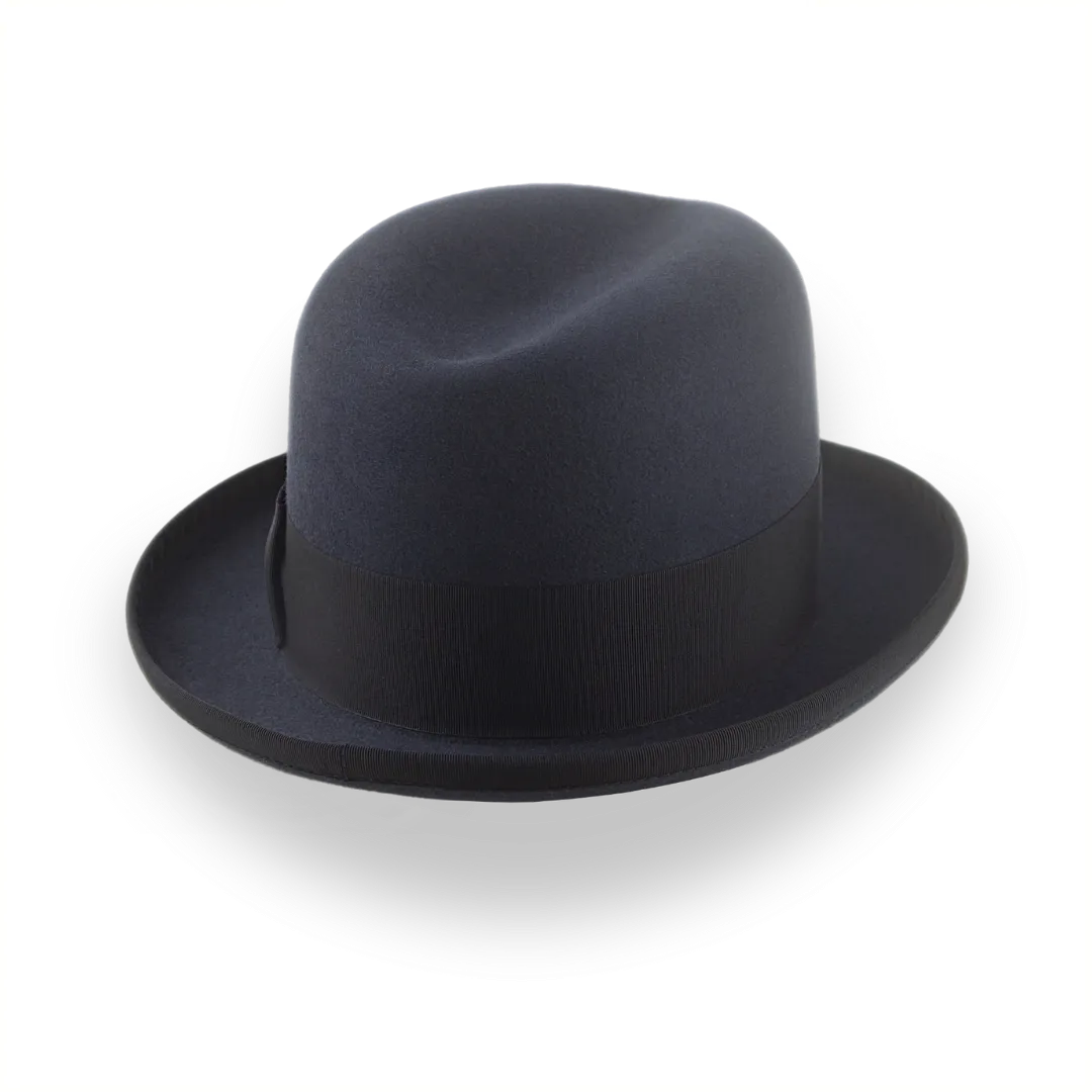 Dark Grey Homburg Hat for Men | The Moses