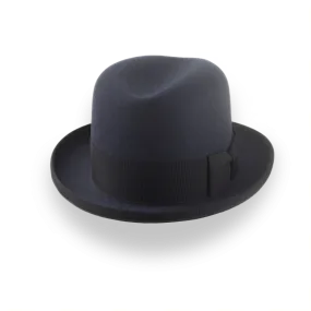 Dark Grey Homburg Hat for Men | The Moses