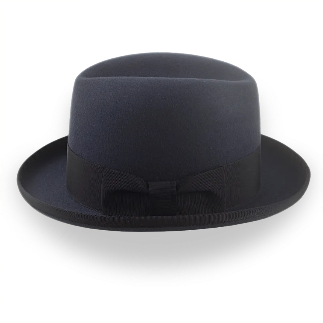 Dark Grey Homburg Hat for Men | The Moses