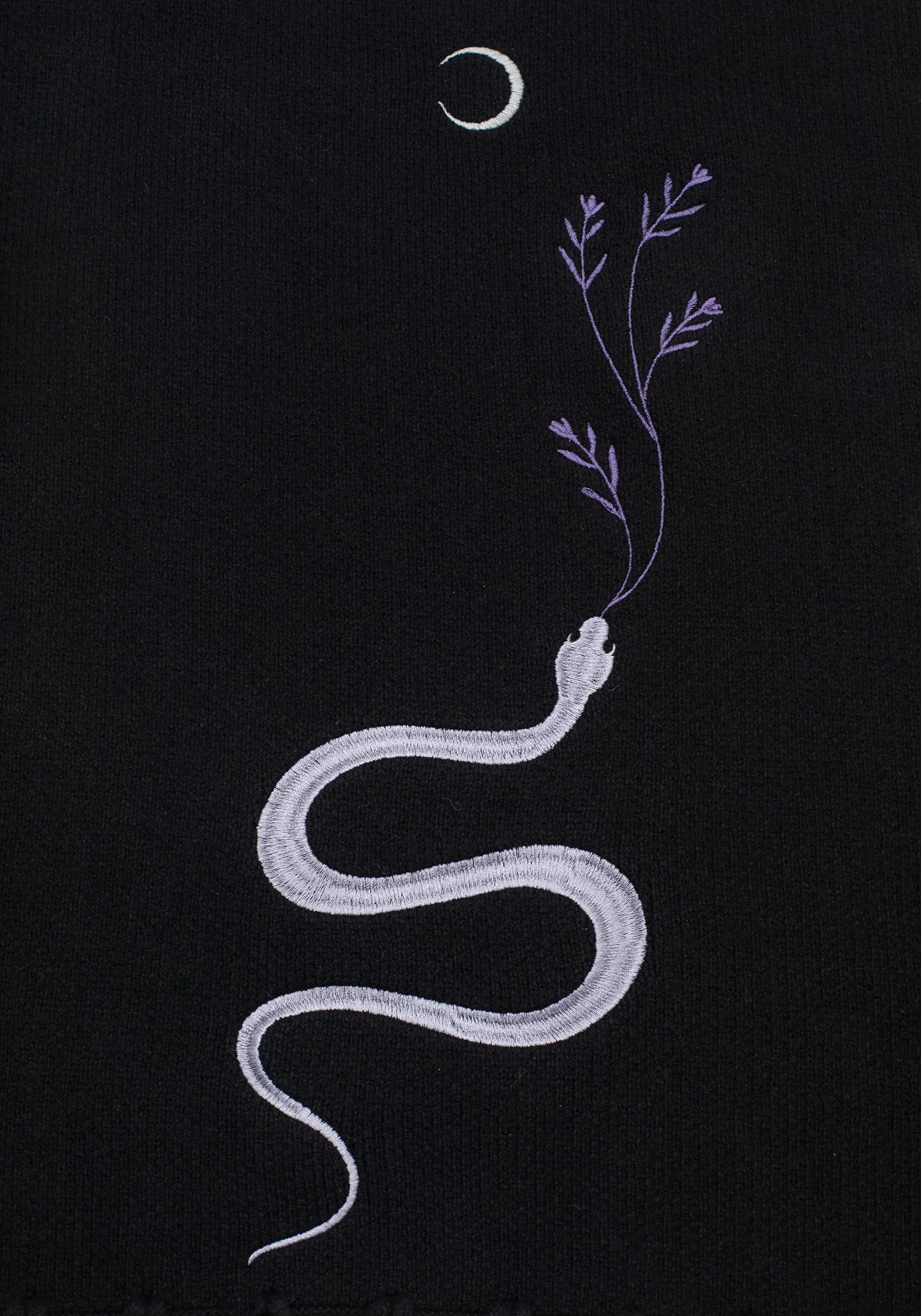 Dominion Snake Embroidered Scarf