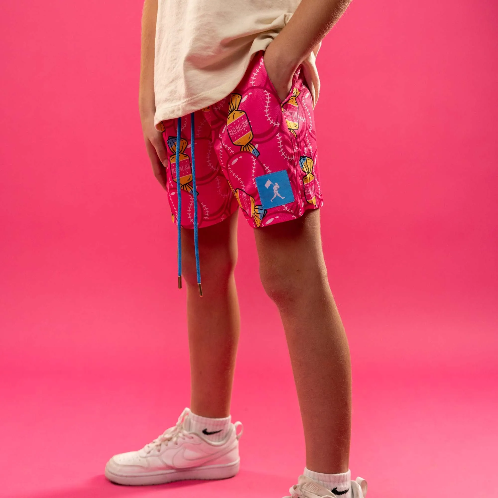 Doubles and Bubbles Diamond Air Mesh Shorts - Youth