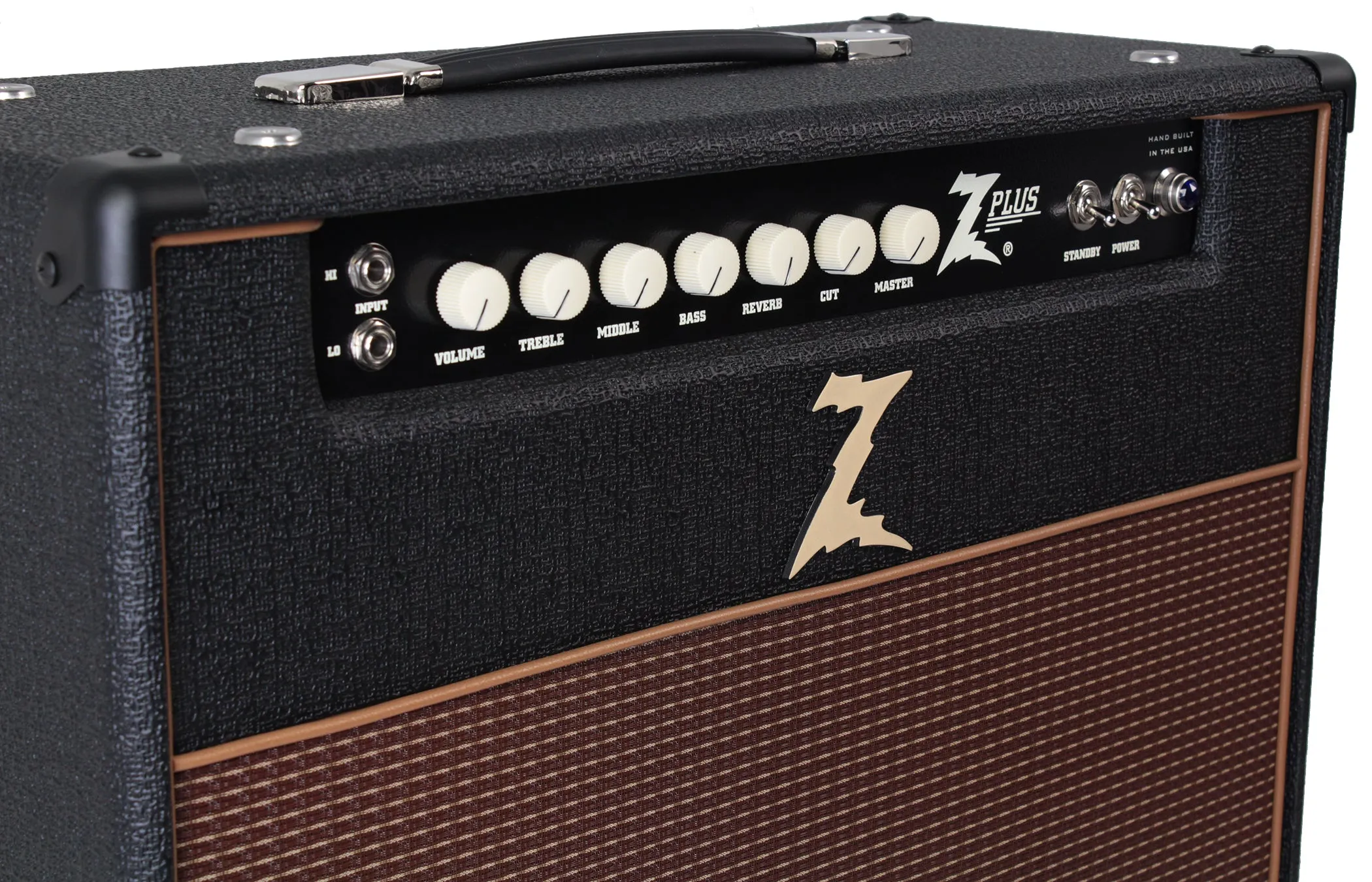 Dr. Z Z-Plus 1x12 Lite Cab Combo, Black, Oxblood Grille