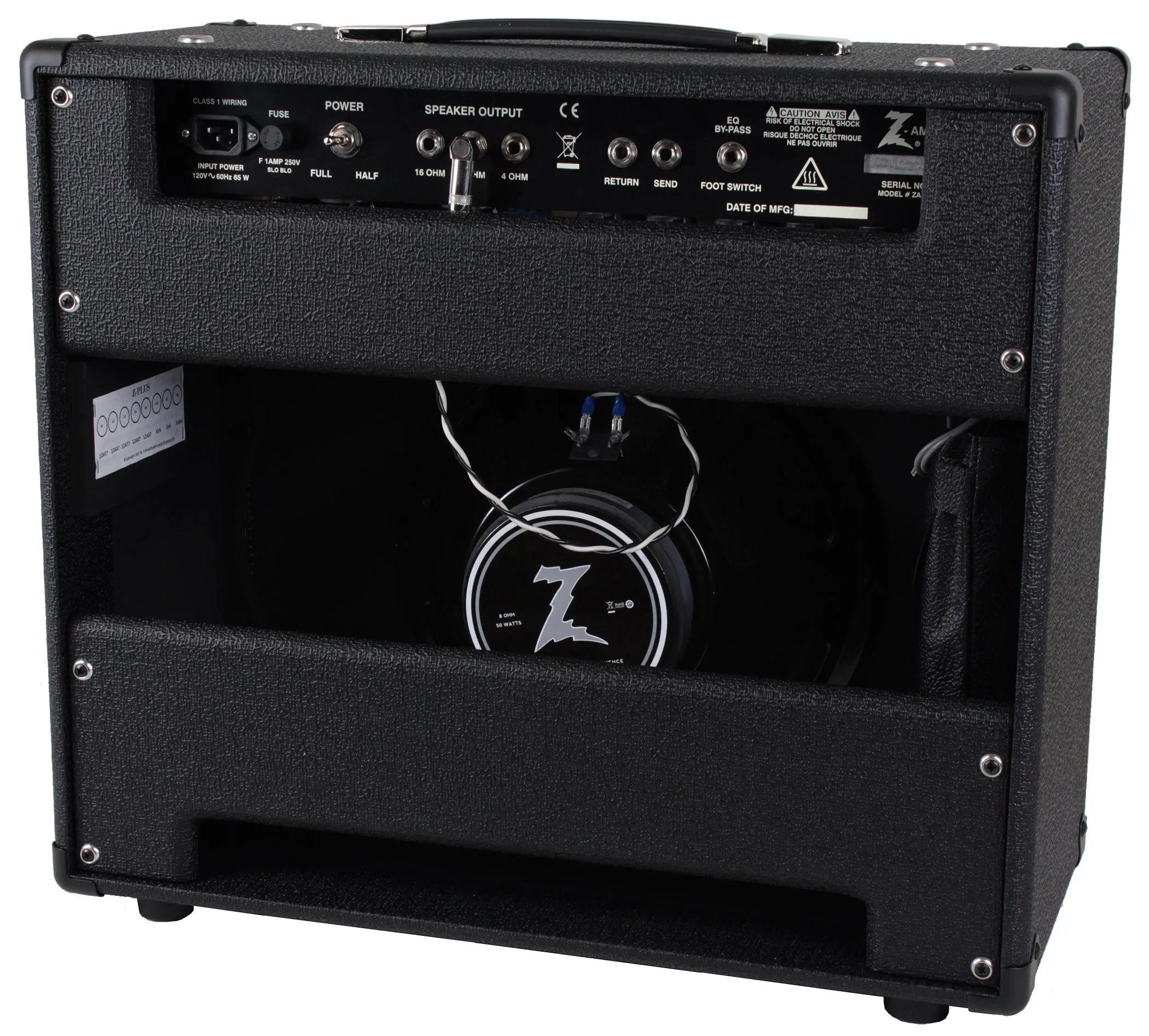 Dr. Z Z-Plus 1x12 Lite Cab Combo, Black, Oxblood Grille