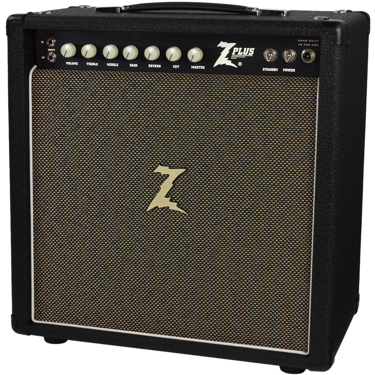 Dr. Z Z-Plus 1x12 Studio Combo, Black, Tan Grille