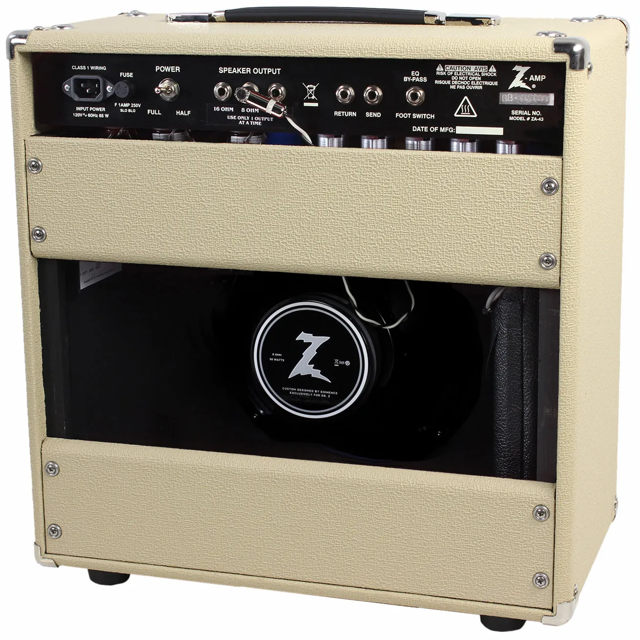 Dr. Z Z-Plus 1x12 Studio Combo, Blonde, Oxblood Grille