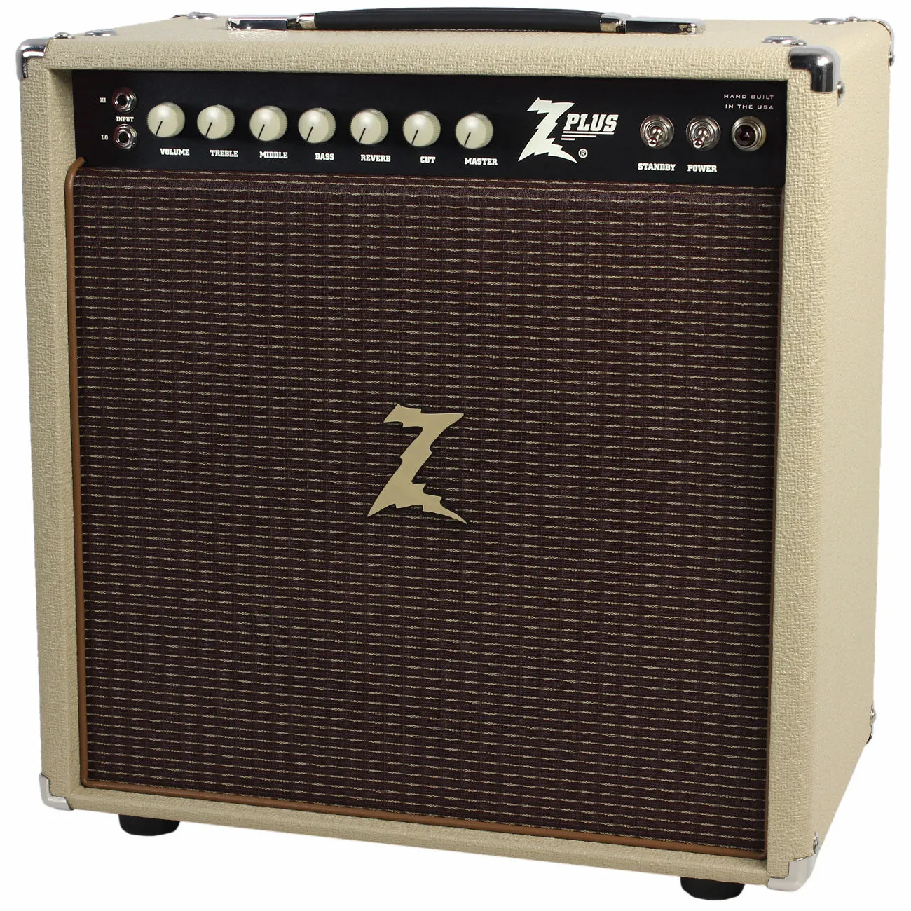 Dr. Z Z-Plus 1x12 Studio Combo, Blonde, Oxblood Grille