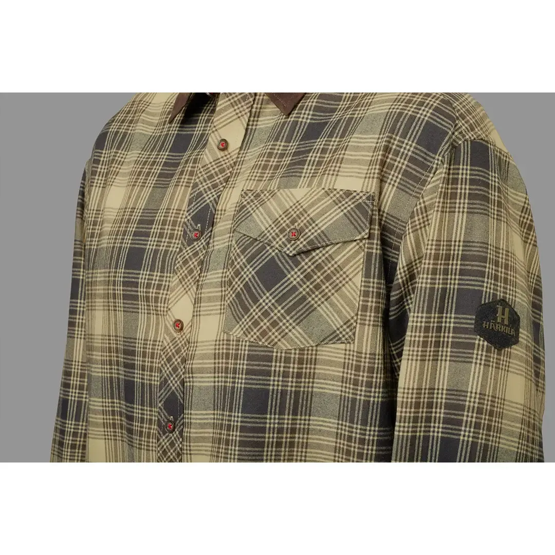 Driven Hunt Flannel Shirt - Light Teak Check By Harkila