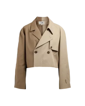 Dual Cropped Trench Coat