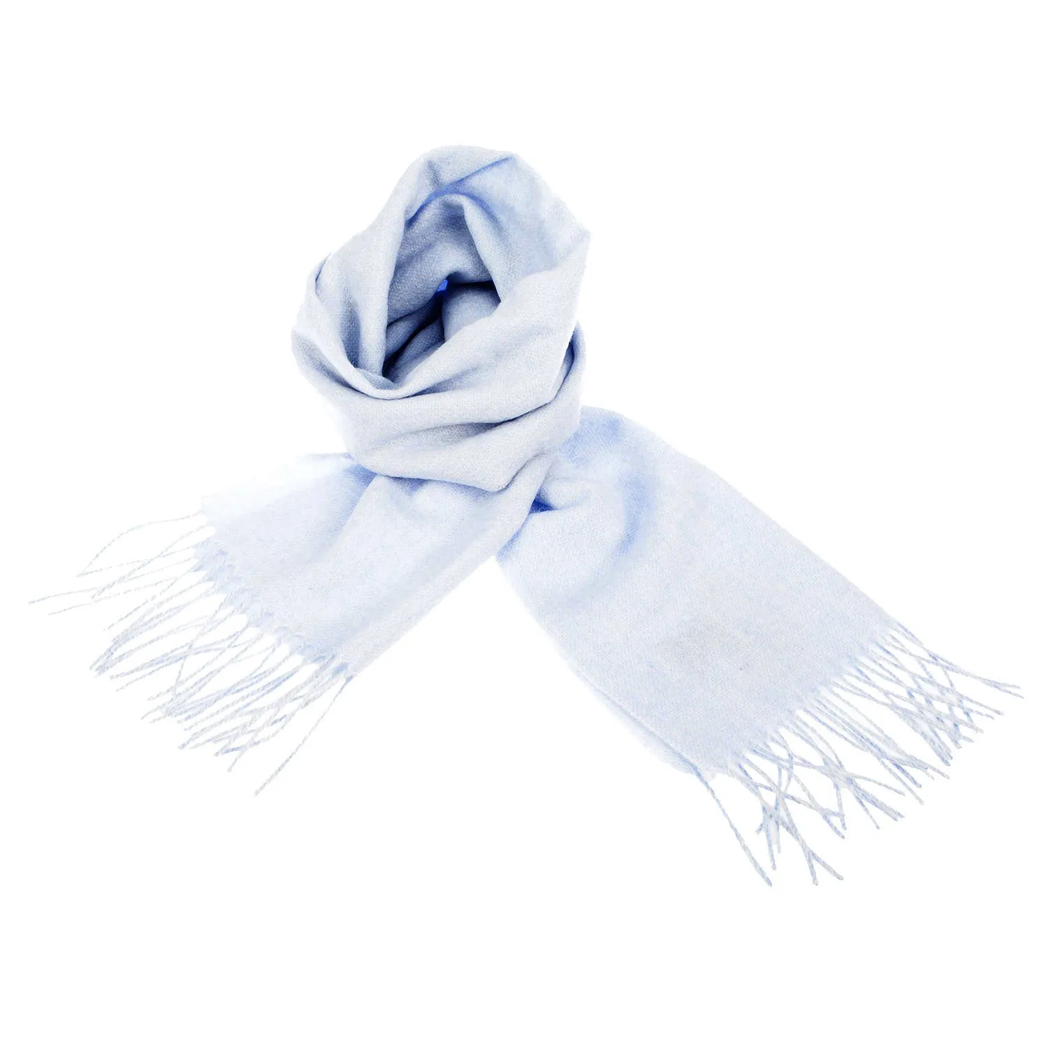 Edinburgh 100% Lambswool Scarf  Baby Blue