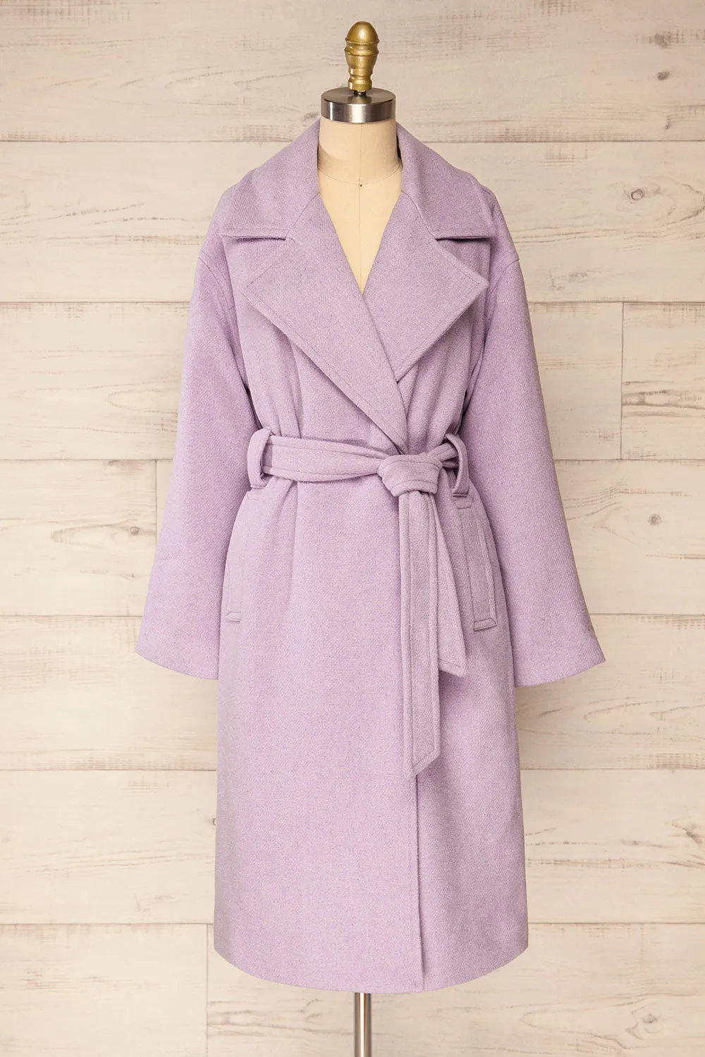 Faksfjord Lilac | Trench Coat w/ Belt