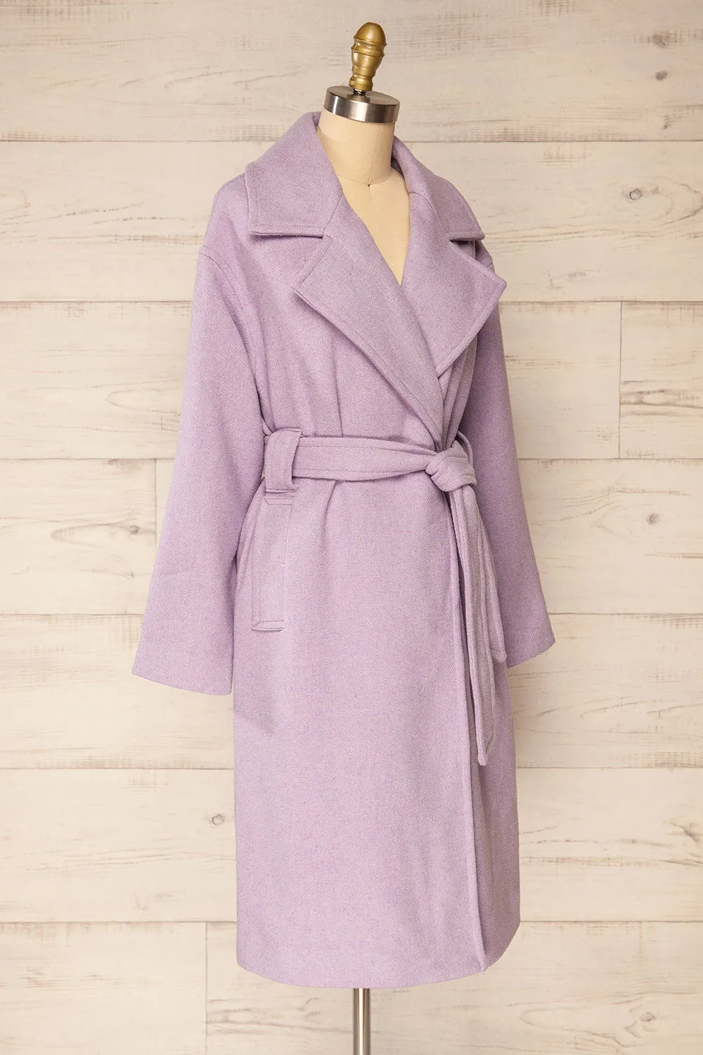 Faksfjord Lilac | Trench Coat w/ Belt