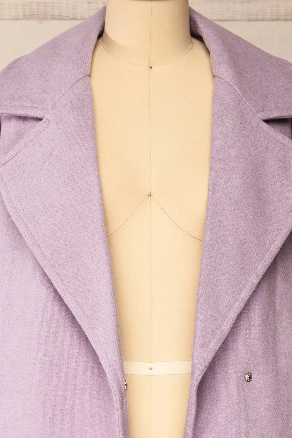 Faksfjord Lilac | Trench Coat w/ Belt