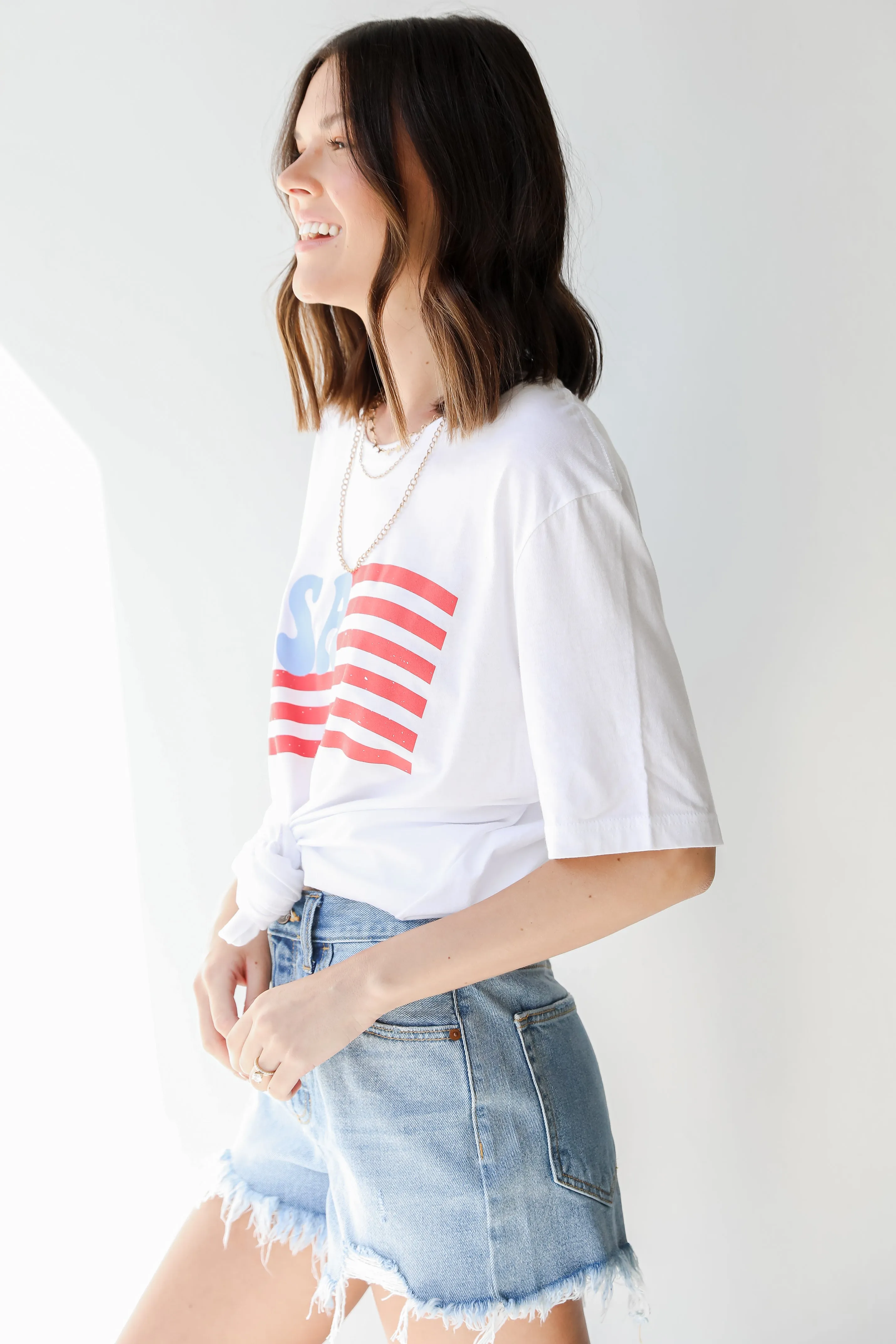 FINAL SALE - USA Flag Graphic Tee