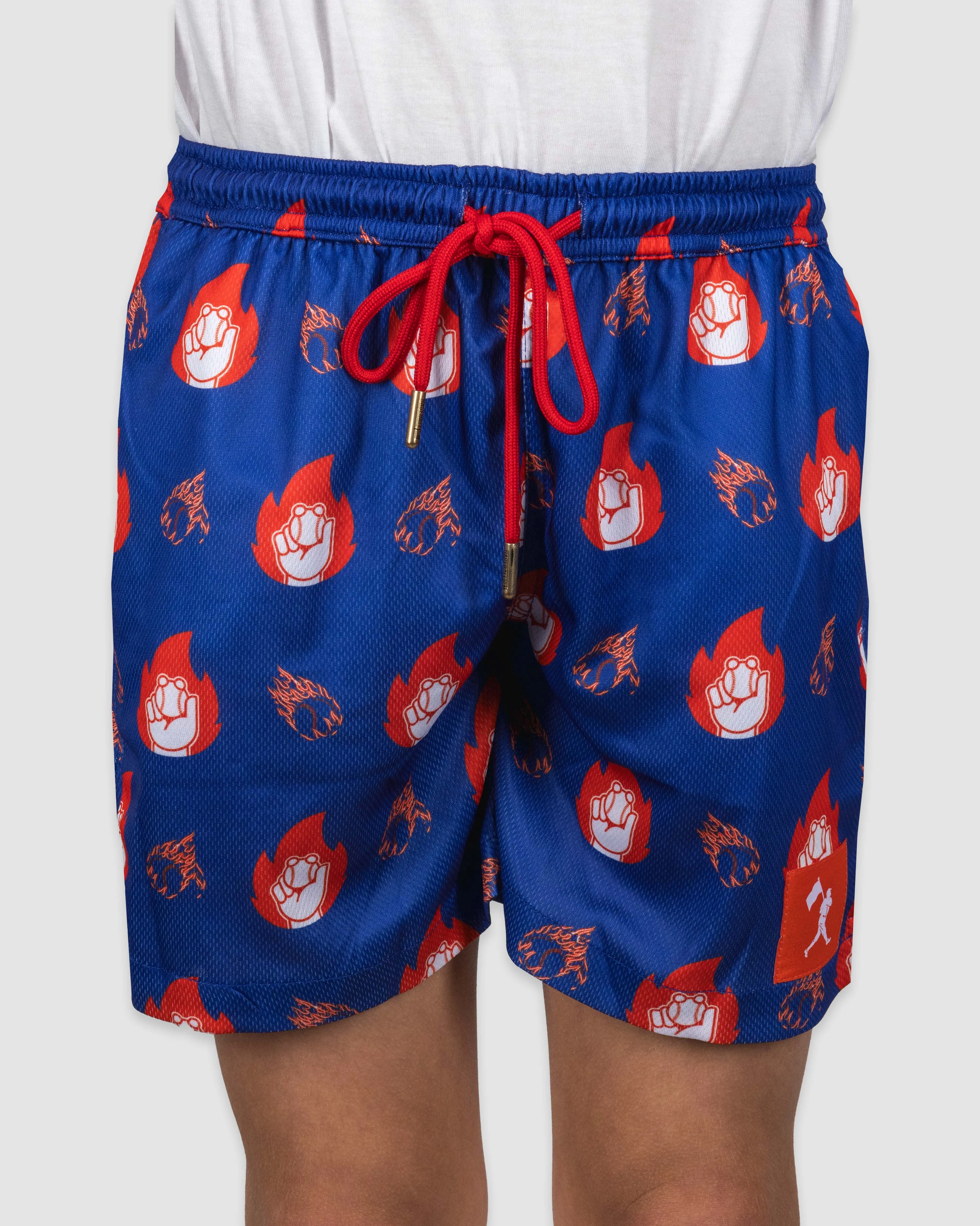 Flamethrower Diamond Air Mesh Shorts - Youth