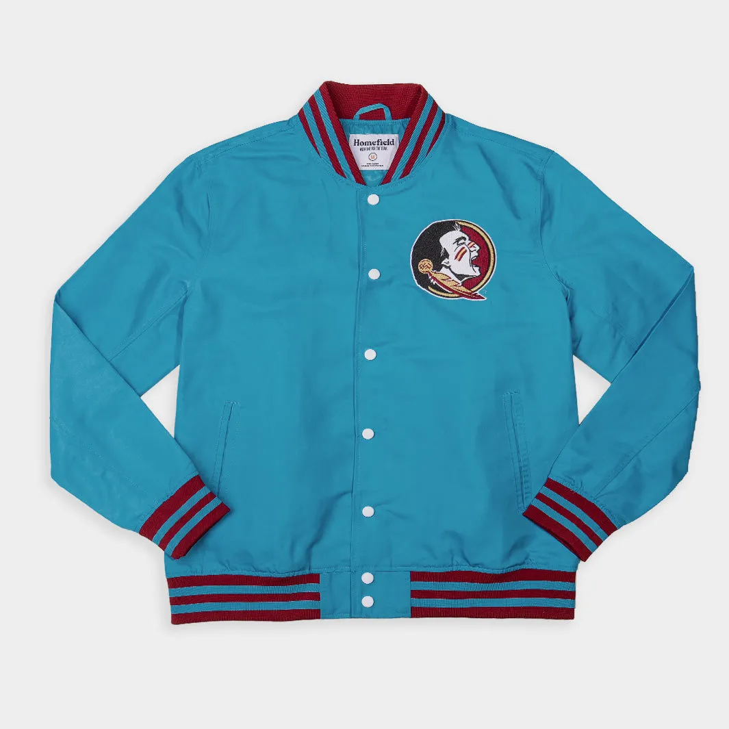 Florida State Seminole Heritage Turquoise Bomber Jacket