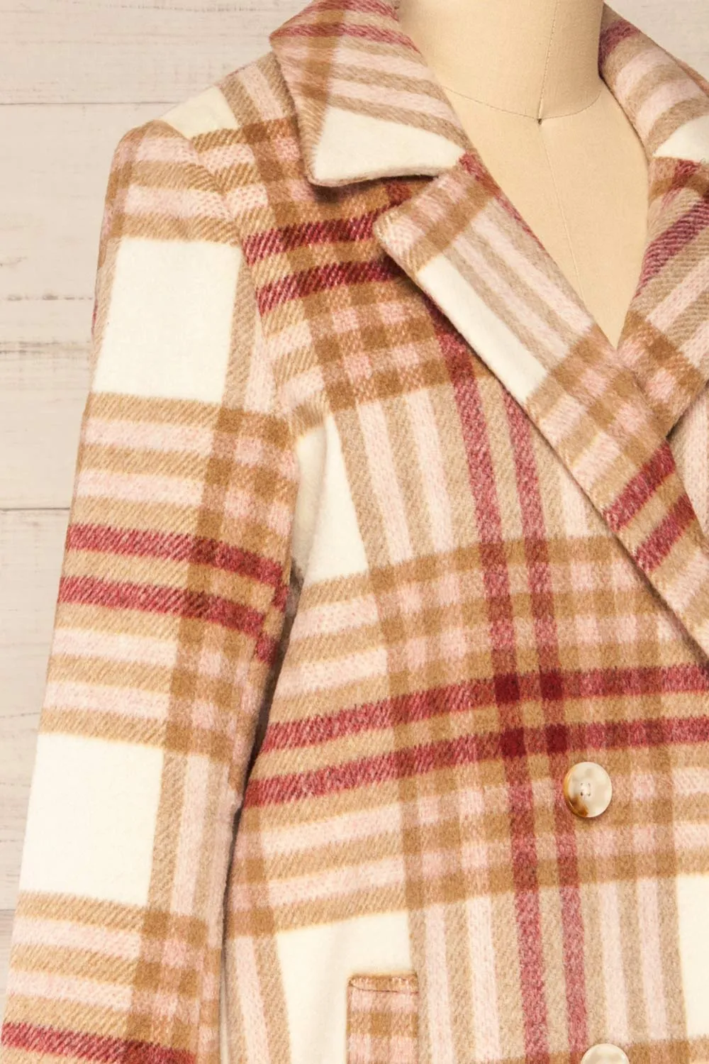 Fuenlabrada | Plaid Trench Coat