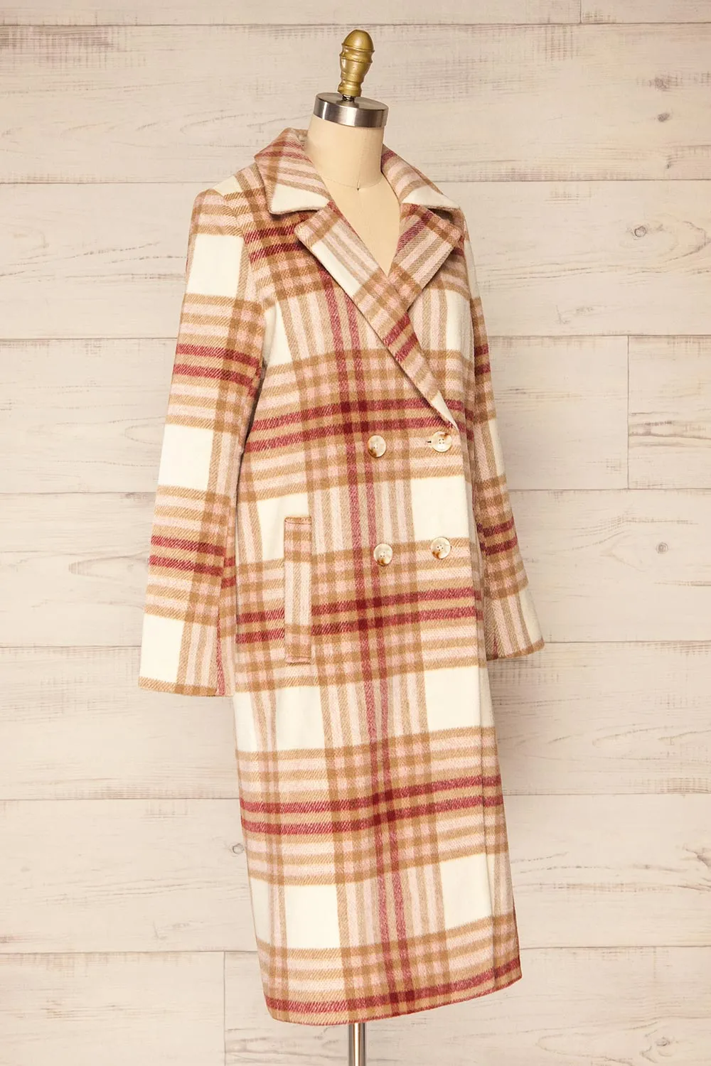 Fuenlabrada | Plaid Trench Coat