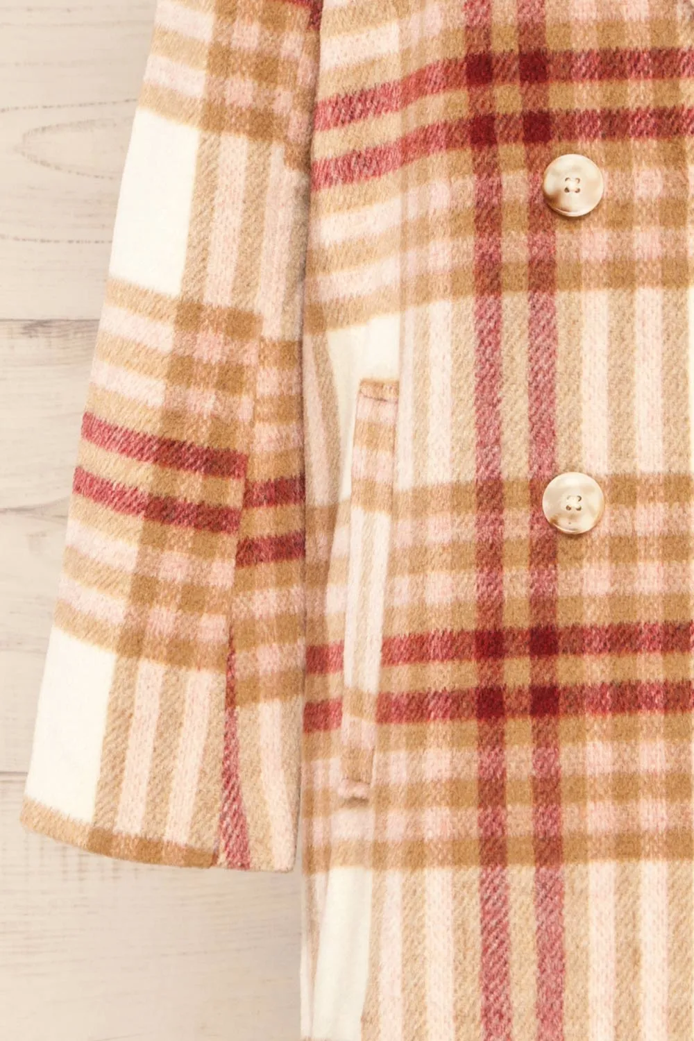 Fuenlabrada | Plaid Trench Coat