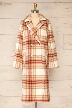 Fuenlabrada | Plaid Trench Coat