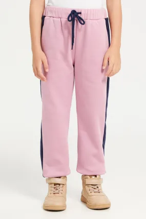 Girls Pink Track Pants