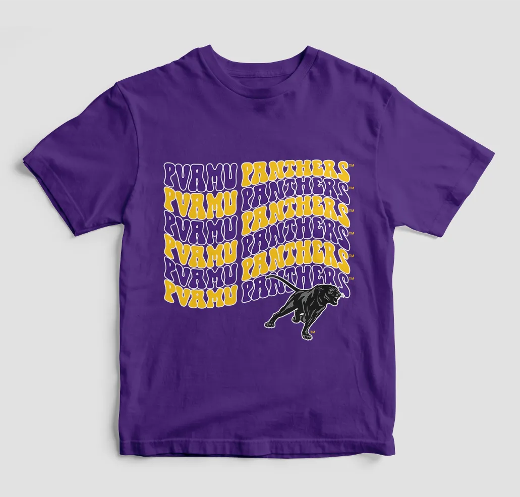 Groovy Pvamu Panthers T-Shirt (Various Colors)