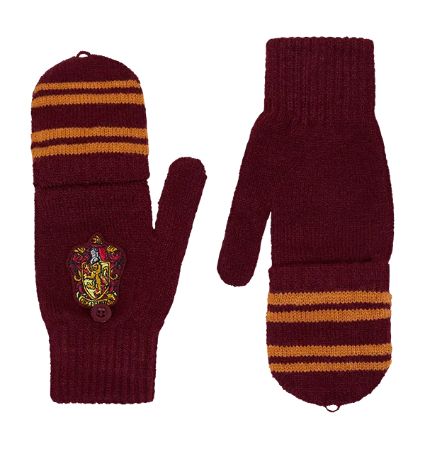 Gryffindor Knitted Mitten Capped Gloves