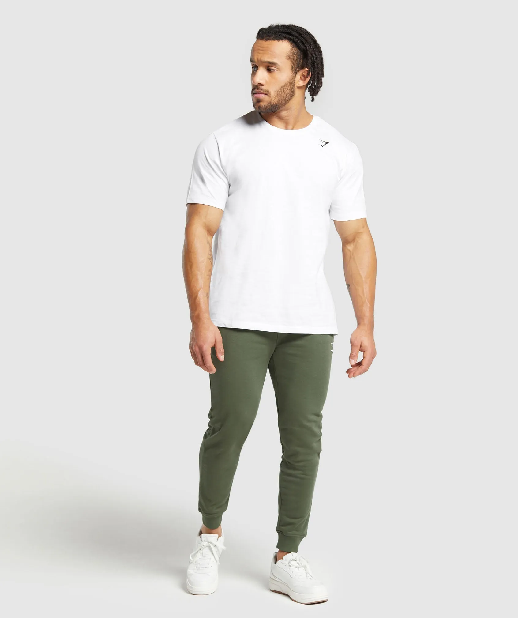 Gymshark Crest Joggers - Core Olive