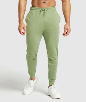 Gymshark Crest Joggers - Natural Sage Green