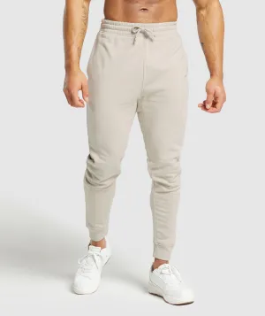 Gymshark Crest Joggers - Pebble Grey