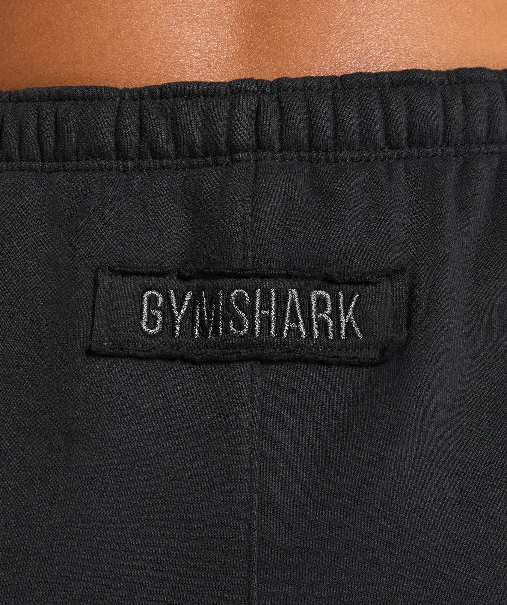 Gymshark Fleece Straight Leg Joggers - Black