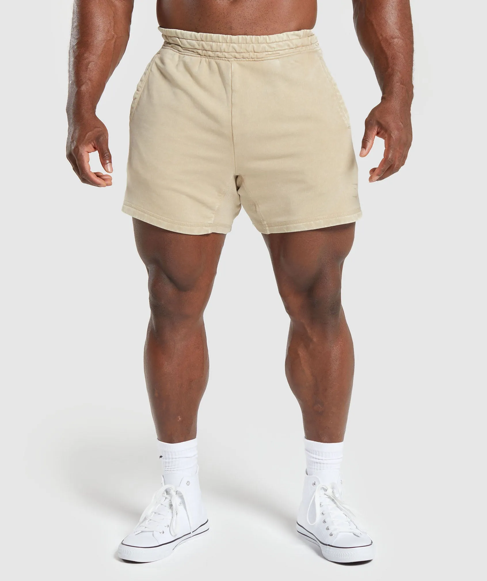 Gymshark Heritage 5" Shorts - Desert Beige