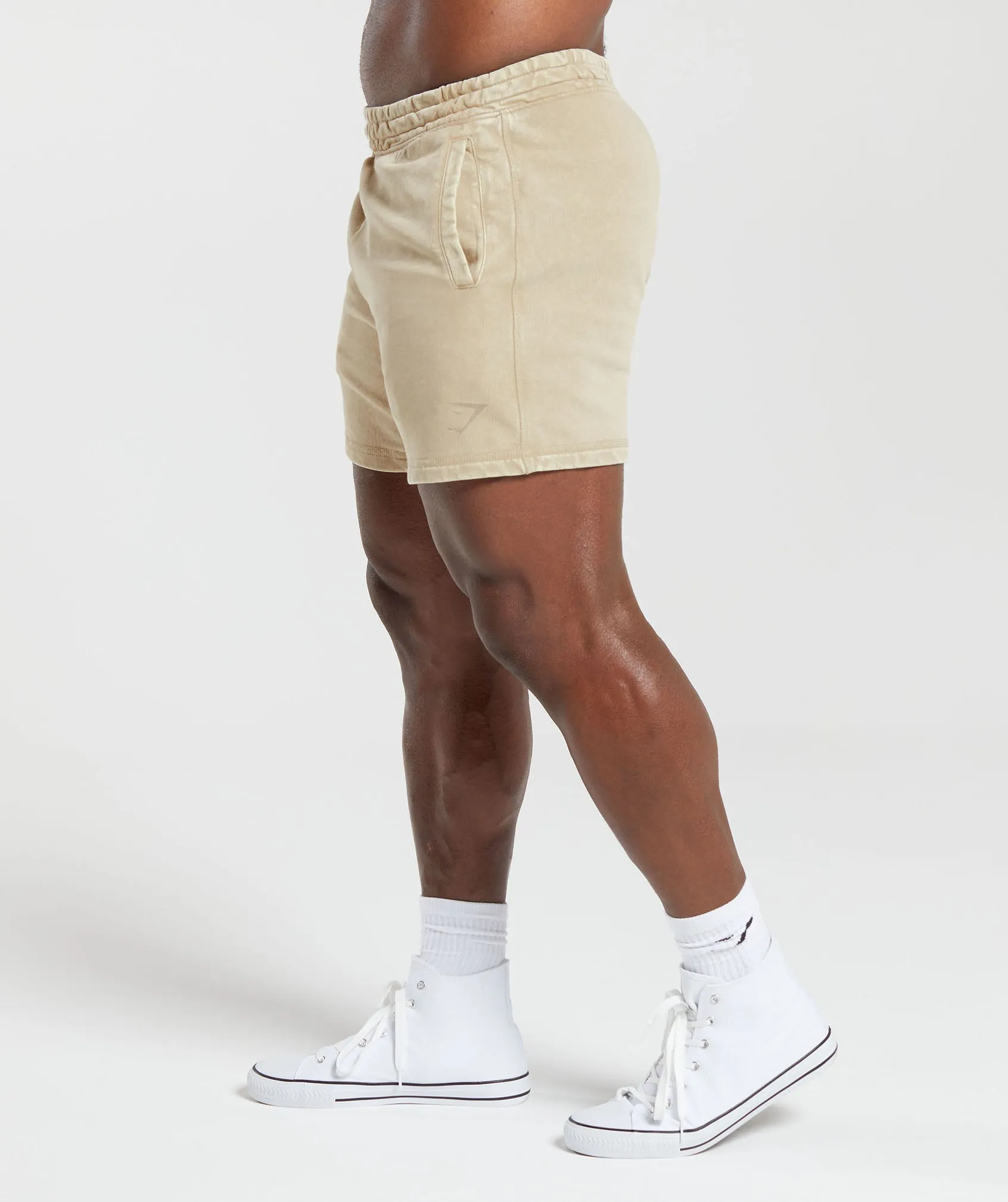 Gymshark Heritage 5" Shorts - Desert Beige