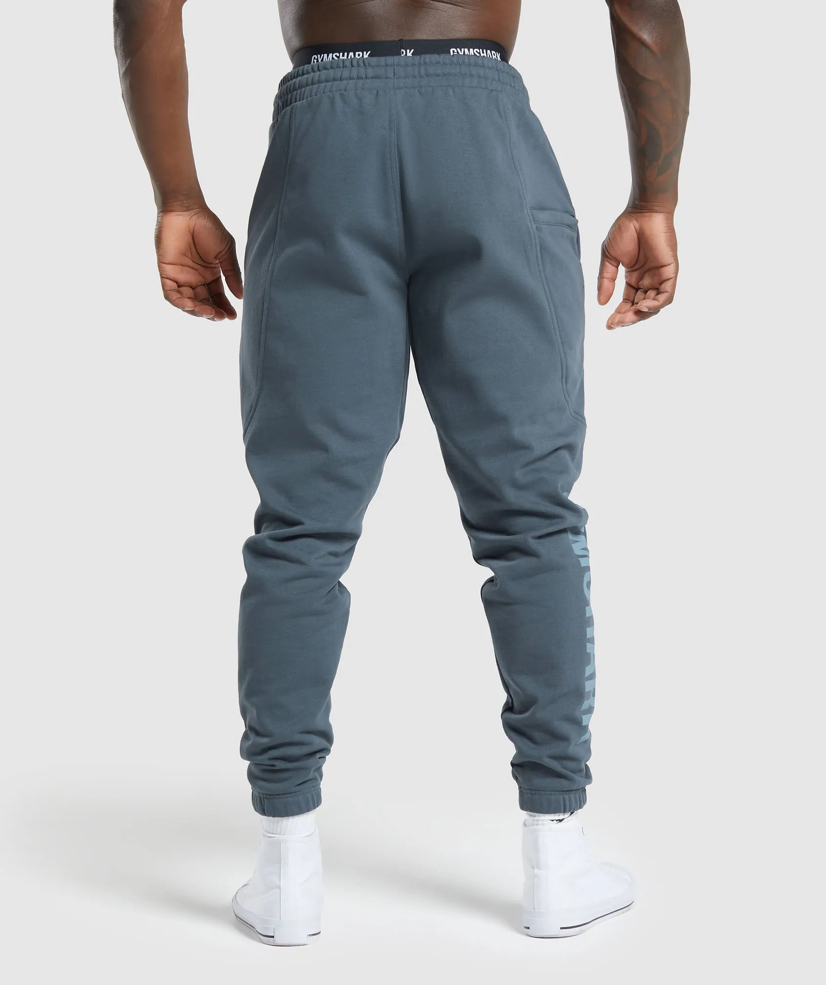 Gymshark Power Joggers - Titanium Blue