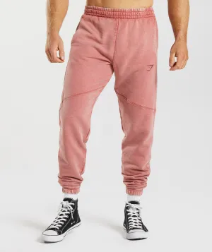 Gymshark Power Washed Joggers - Rose Brown