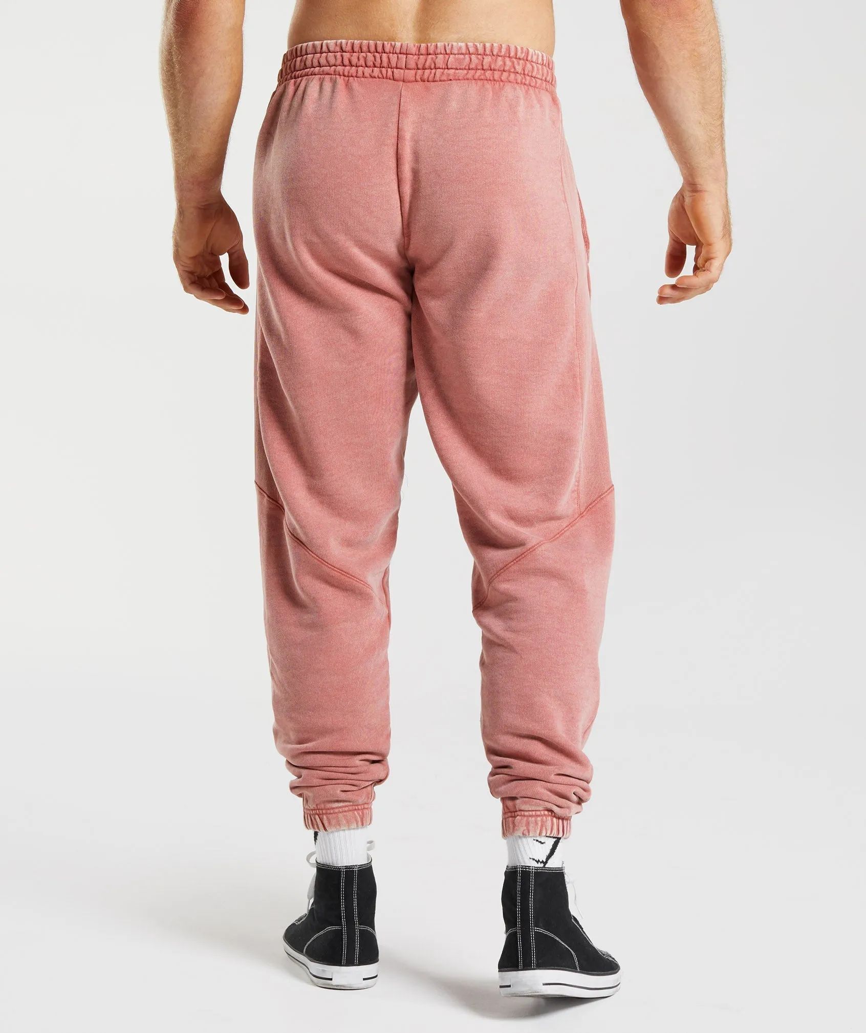 Gymshark Power Washed Joggers - Rose Brown