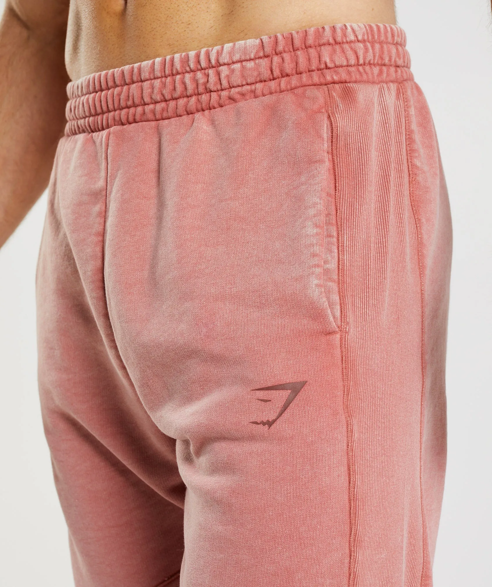 Gymshark Power Washed Joggers - Rose Brown