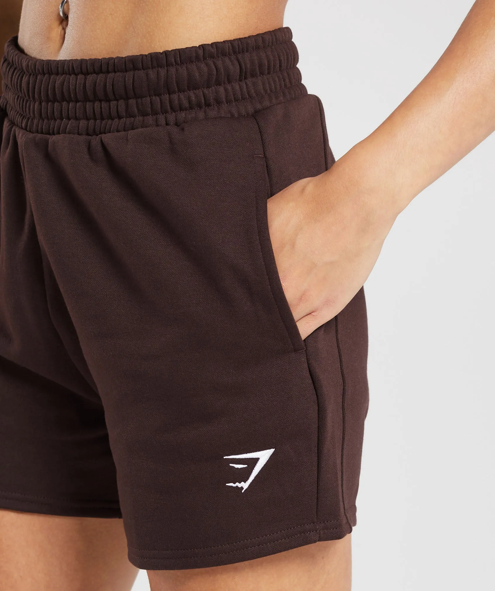 Gymshark Training Fleece Shorts - Heritage Brown