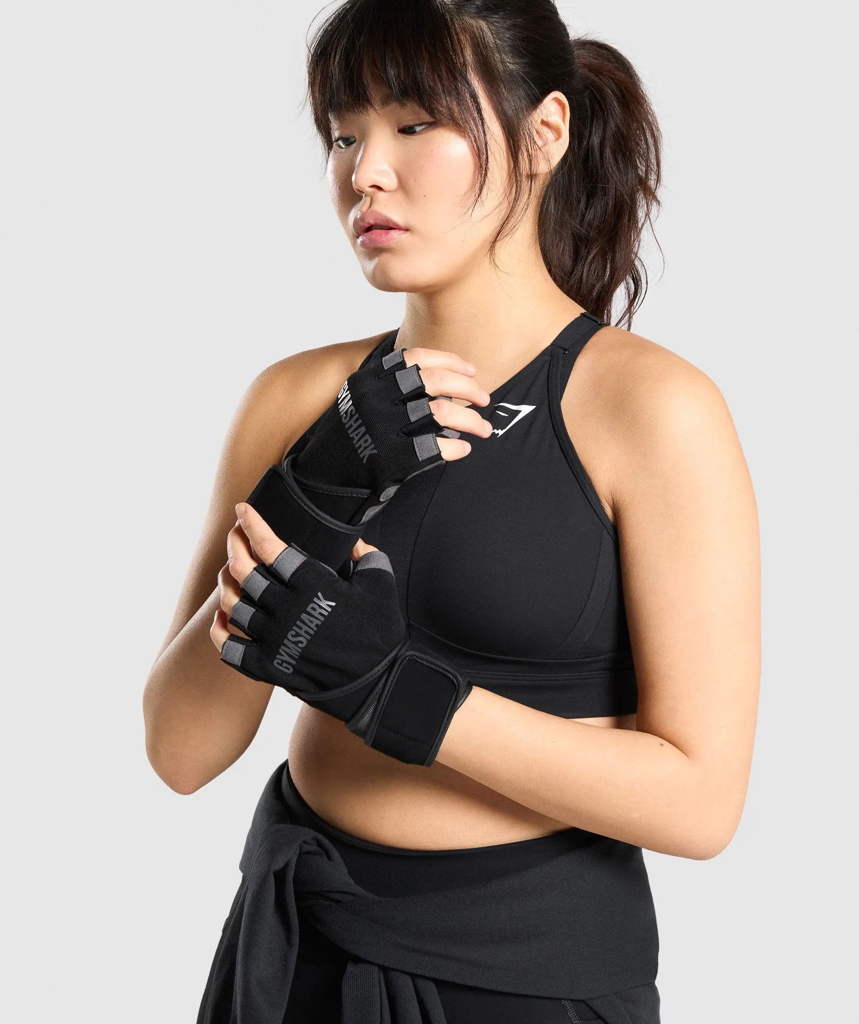 Gymshark Wrap Lifting Gloves - Black