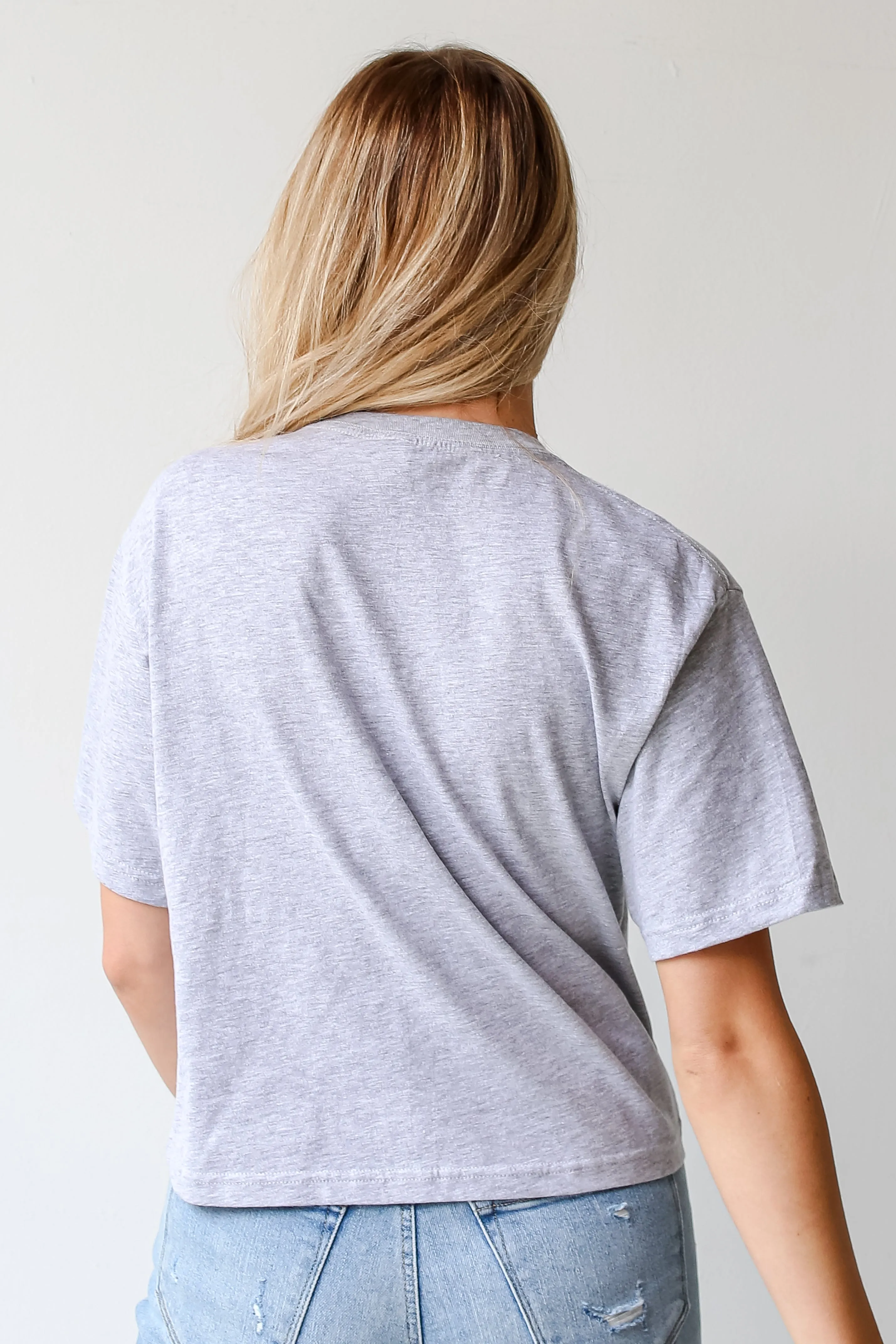 Heather Grey Atlanta Georgia Cropped Tee