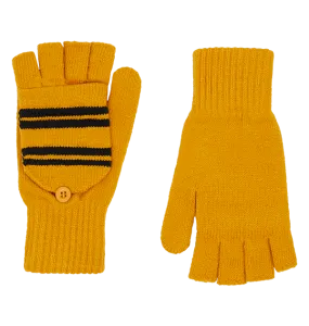 Hufflepuff Knitted Mitten Capped Gloves