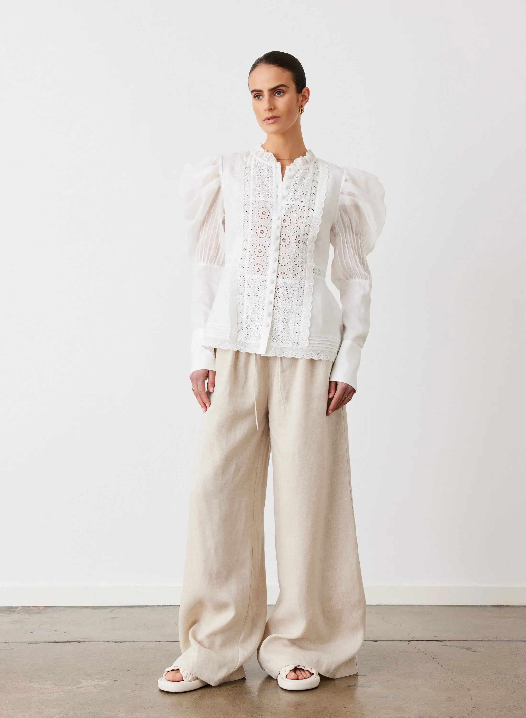 Imogen Linen Ramie Shirt | Cream